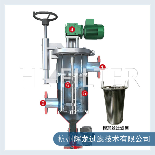 电镀水刷式自清洗过滤器